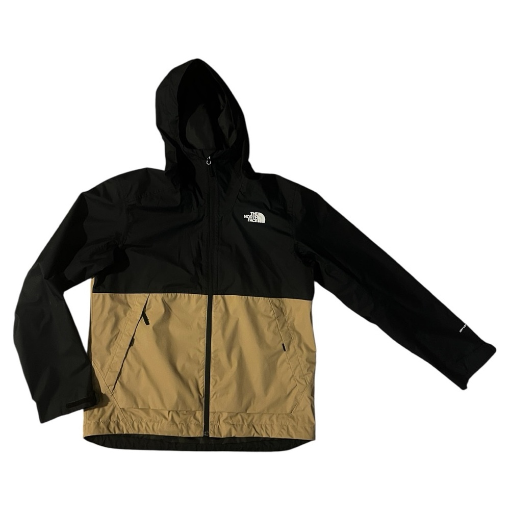 The North Face Black and Tan Outdoor Waterproof Jacket